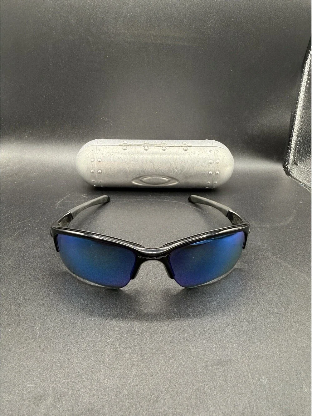 Oakley Quarter Jacket Polished Black/Prizm Deep Water Polarized Lenses